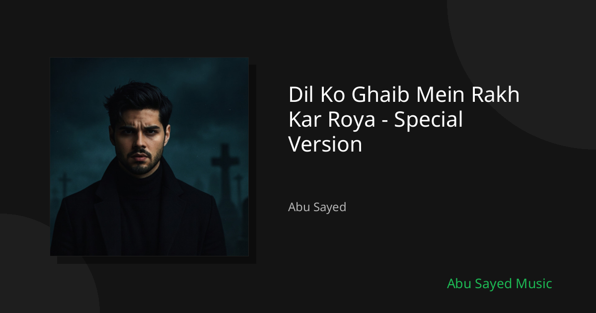 Share Dil Ko Ghaib Mein Rakh Kar Roya - Special Version - Spotify Track