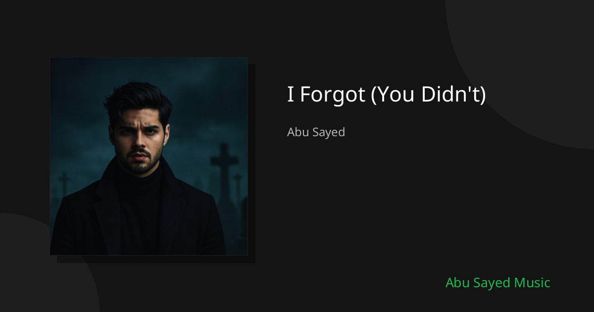 Share I Forgot (You Didn't) - Spotify Track