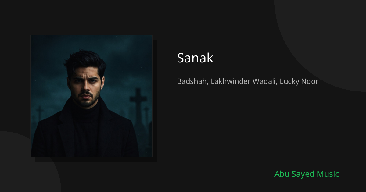 Sanak - Cover