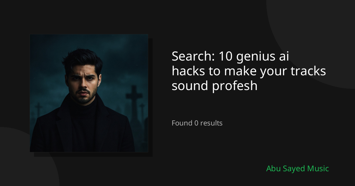 Search Results for 10 genius ai hacks to make your tracks sound profesh