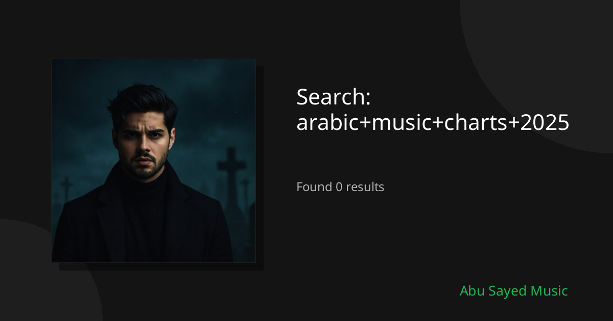 Search Results for arabic+music+charts+2025
