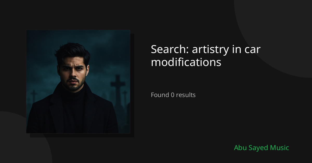 Search Results for artistry in car modifications