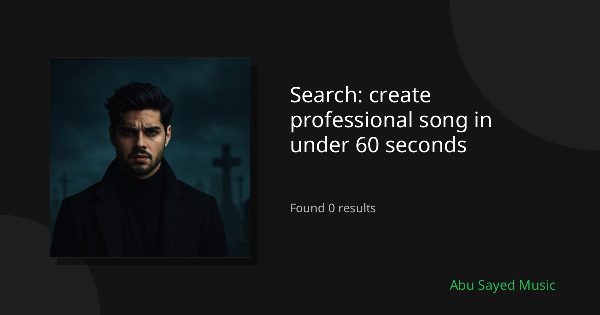 Search Results for create professional song in under 60 seconds