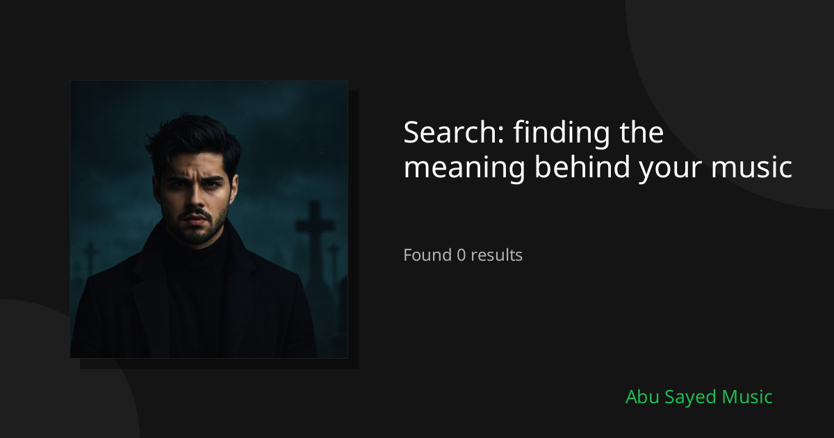 Search Results for finding the meaning behind your music