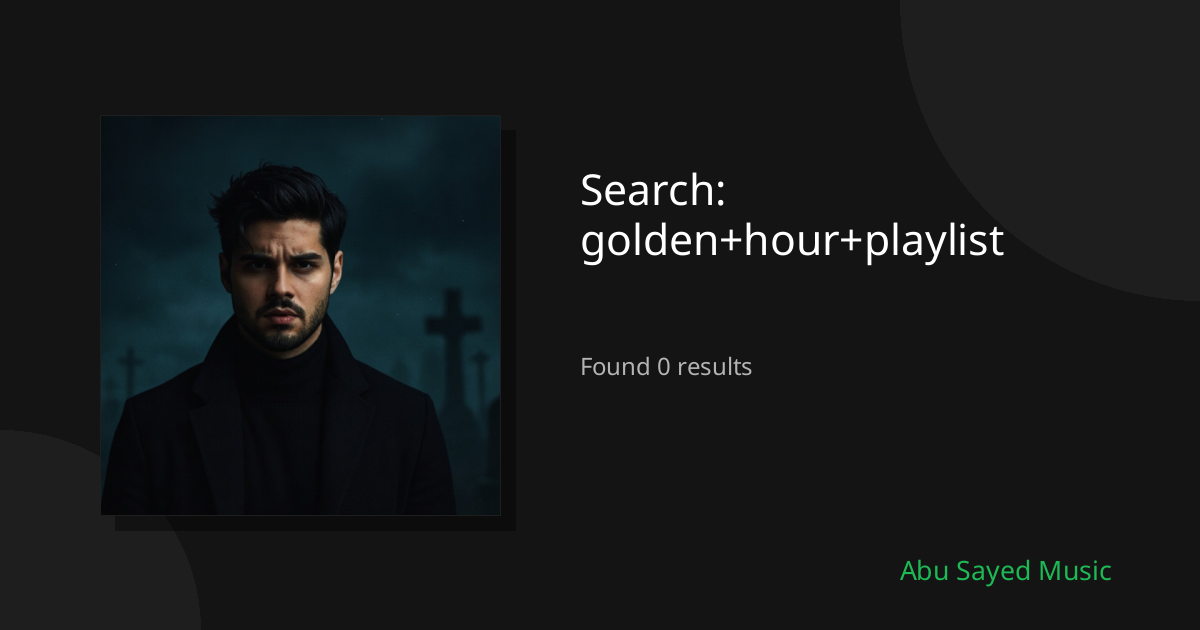 Search Results for golden+hour+playlist