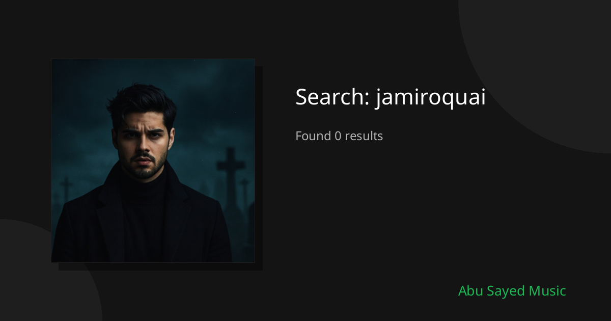 Search Results for jamiroquai
