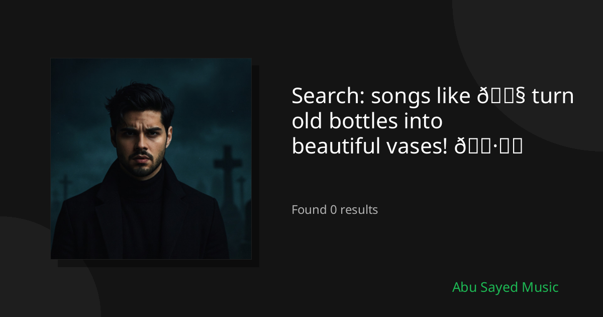 Search Results for songs like 💧 turn old bottles into beautiful vases! 🌷♻️
