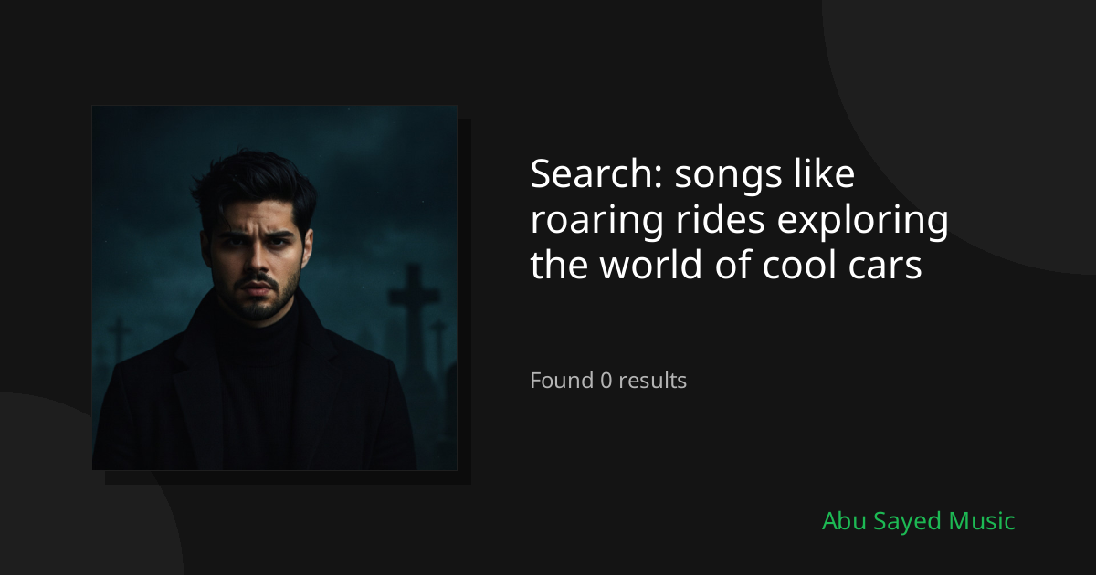 Search Results for songs like roaring rides exploring the world of cool cars