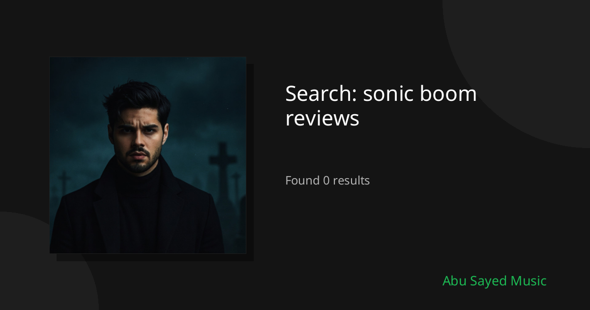 Search Results for sonic boom reviews