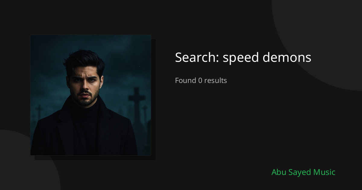 Search Results for speed demons