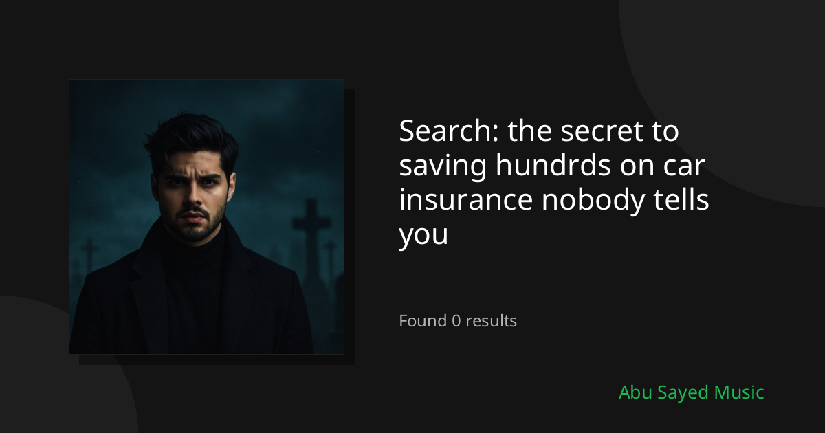 Search Results for the secret to saving hundrds on car insurance nobody tells you