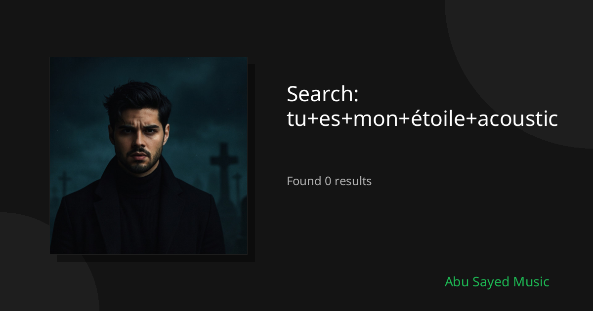 Search Results for tu+es+mon+étoile+acoustic