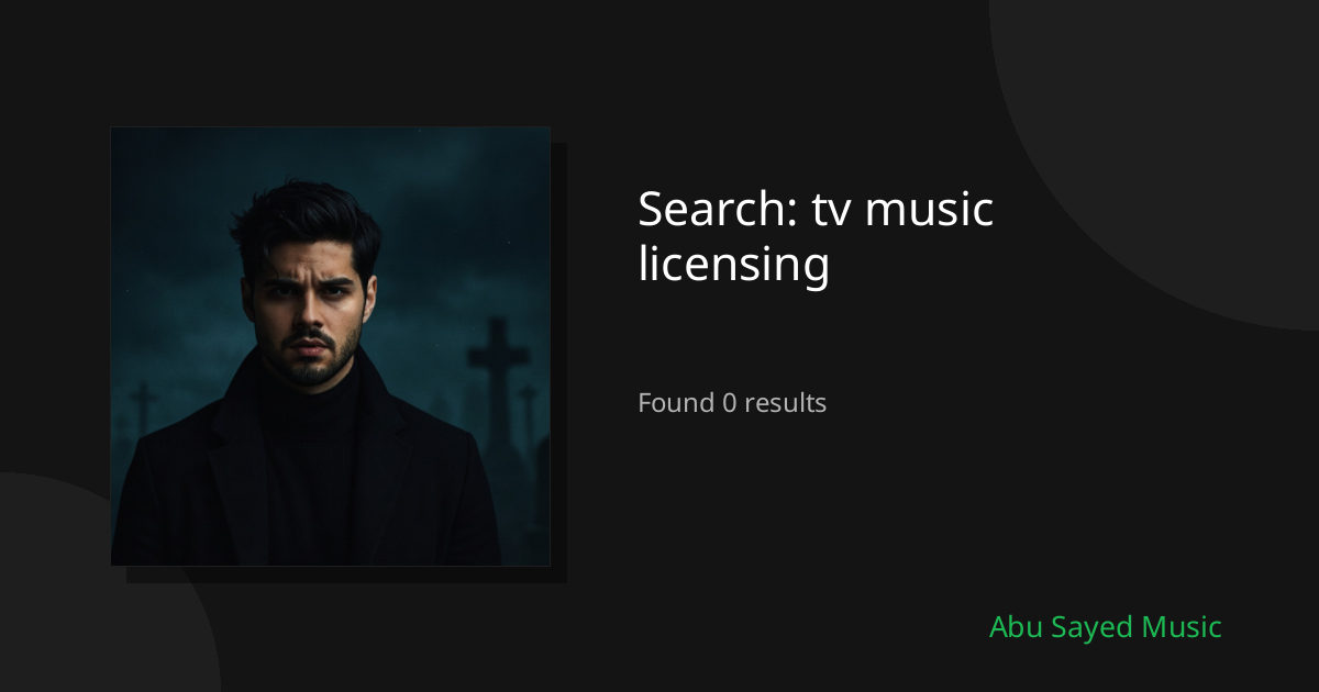 Search Results for tv music licensing