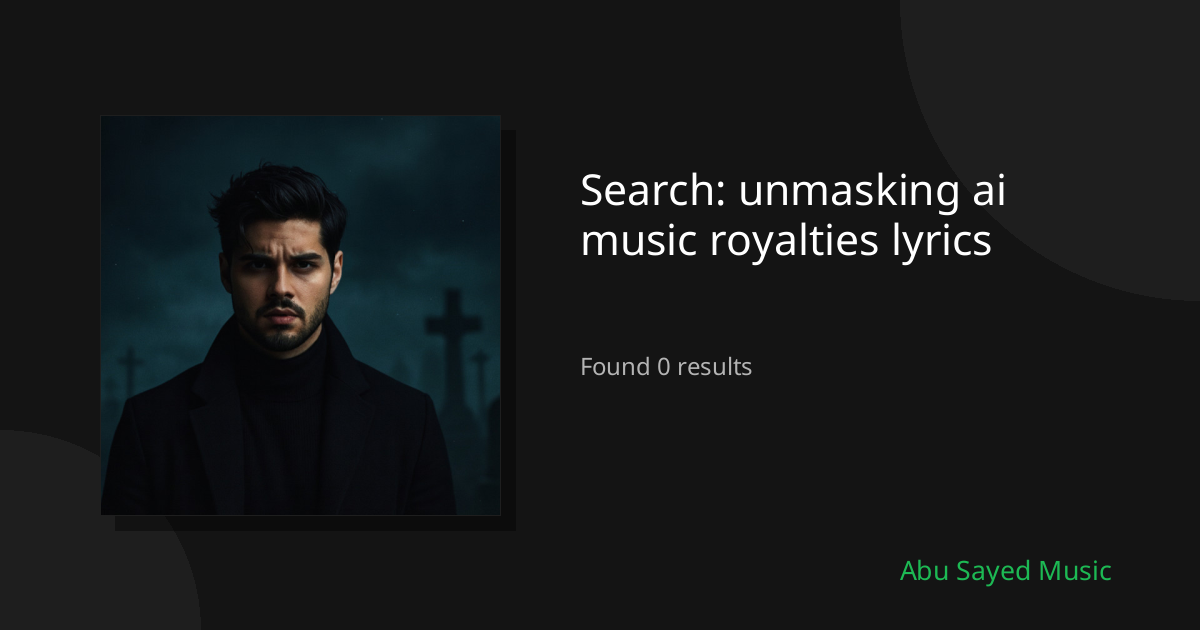 Search Results for unmasking ai music royalties lyrics