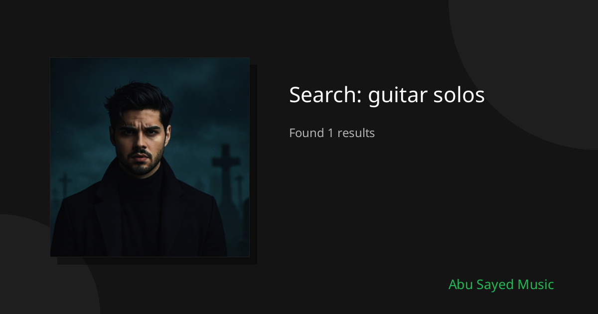 Search Results for guitar solos
