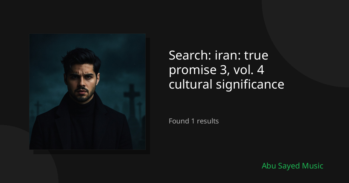 Search Results for iran: true promise 3, vol. 4 cultural significance