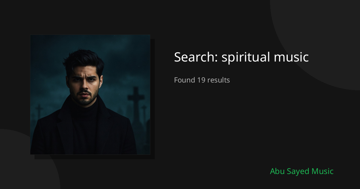 Search Results for spiritual music