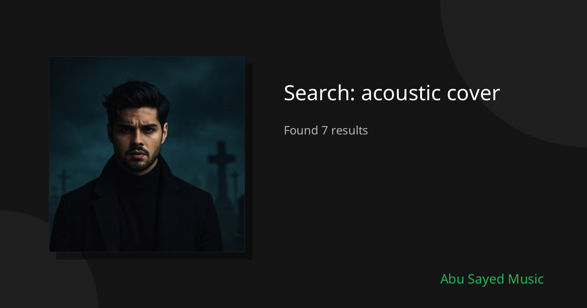 Search Results for acoustic cover