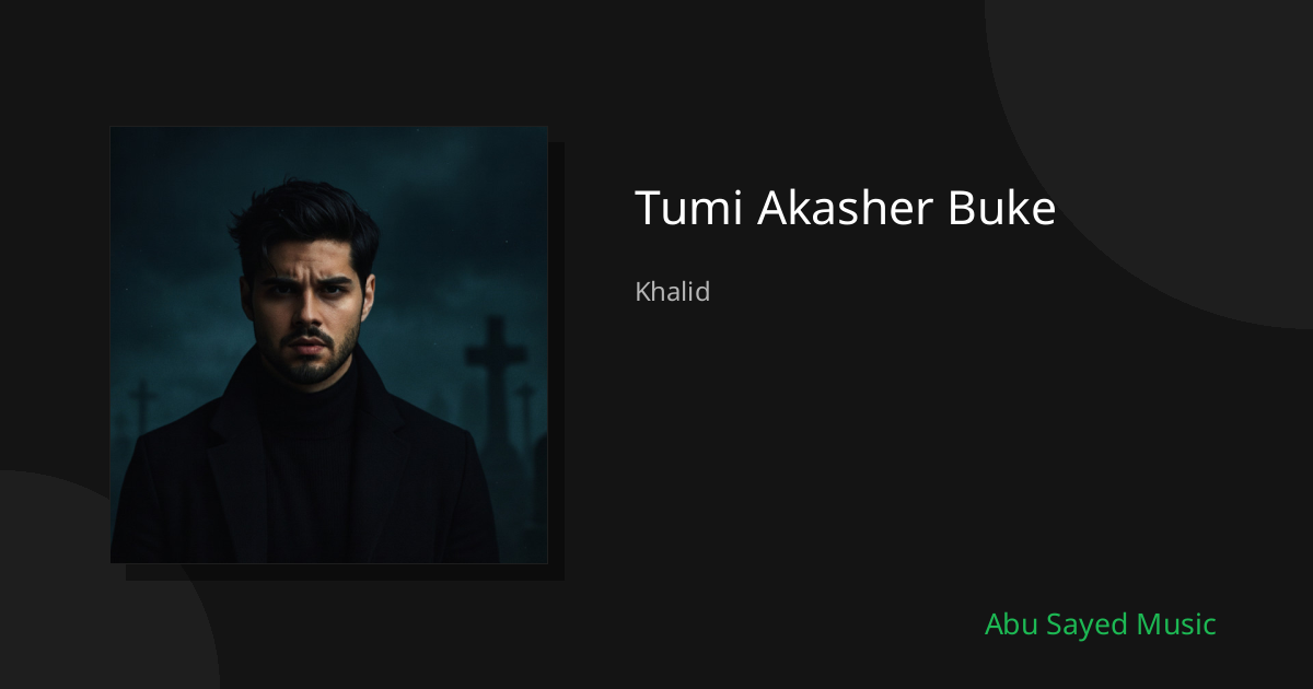 Tumi Akasher Buke - Cover