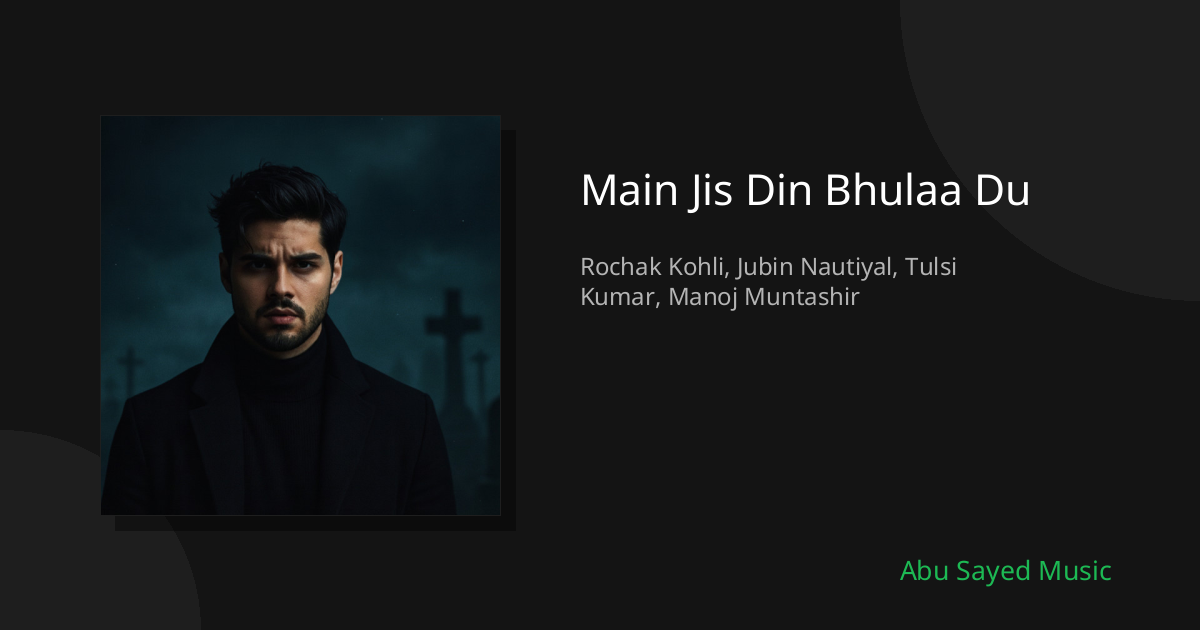 Main Jis Din Bhulaa Du - Cover