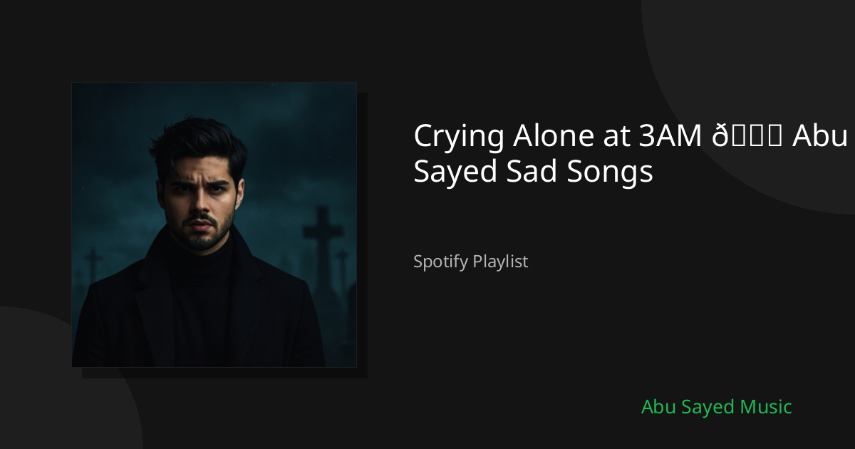 Crying Alone at 3AM 💔 Abu Sayed Sad Songs - Spotify Playlist