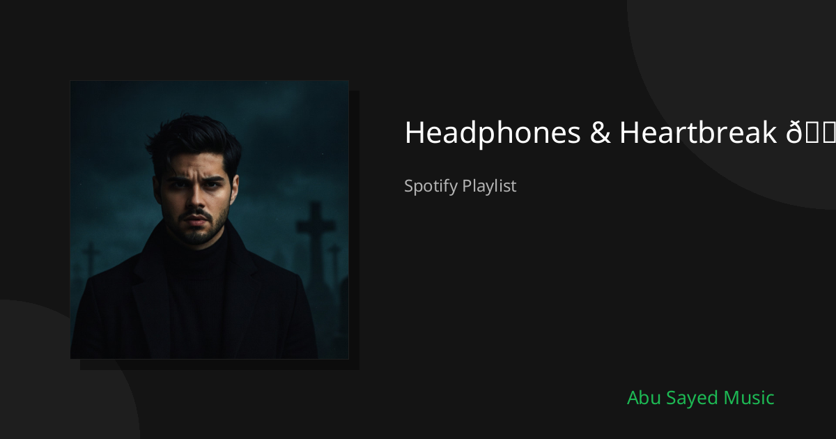 Headphones & Heartbreak 🎧 - Spotify Playlist