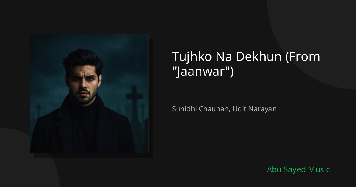 Tujhko Na Dekhun (From "Jaanwar") - Cover