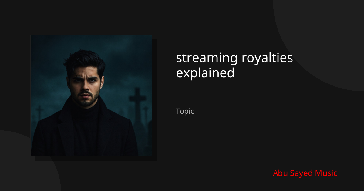 Explore streaming royalties explained