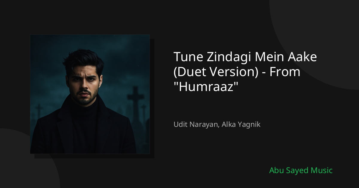 Tune Zindagi Mein Aake (Duet Version) - From "Humraaz" - Cover