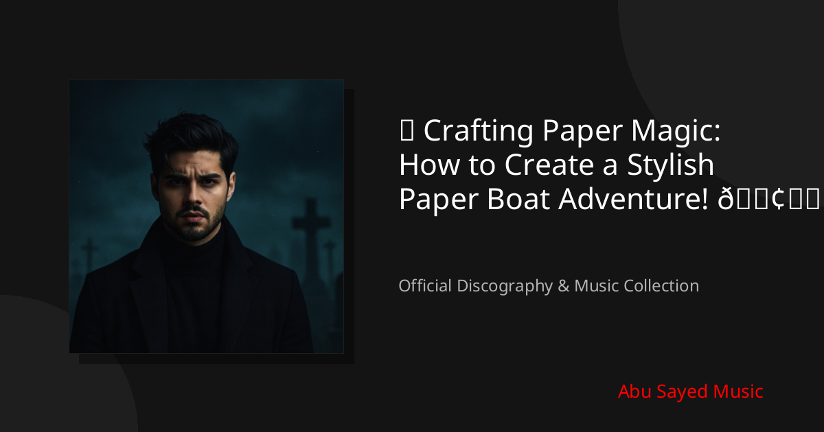 Watch ⛵ Crafting Paper Magic: How to Create a Stylish Paper Boat Adventure! 🚢✂️ on YouTube