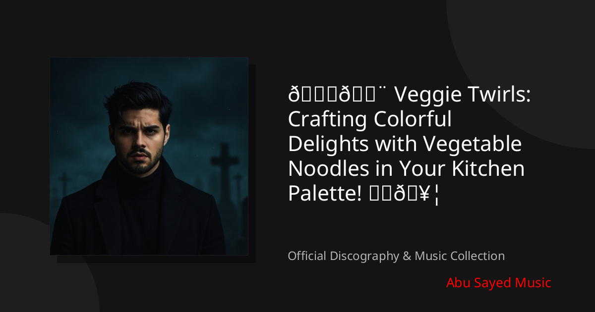 Watch 🍜🎨 Veggie Twirls: Crafting Colorful Delights with Vegetable Noodles in Your Kitchen Palette! ✂️🥦 on YouTube