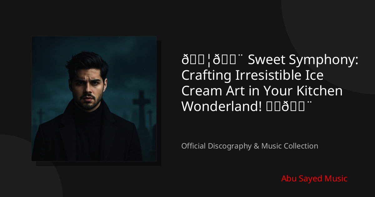 Watch 🍦🎨 Sweet Symphony: Crafting Irresistible Ice Cream Art in Your Kitchen Wonderland! ✂️🍨 on YouTube