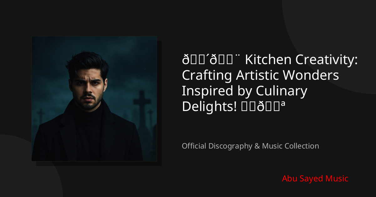 Watch 🍴🎨 Kitchen Creativity: Crafting Artistic Wonders Inspired by Culinary Delights! ✂️🔪 on YouTube