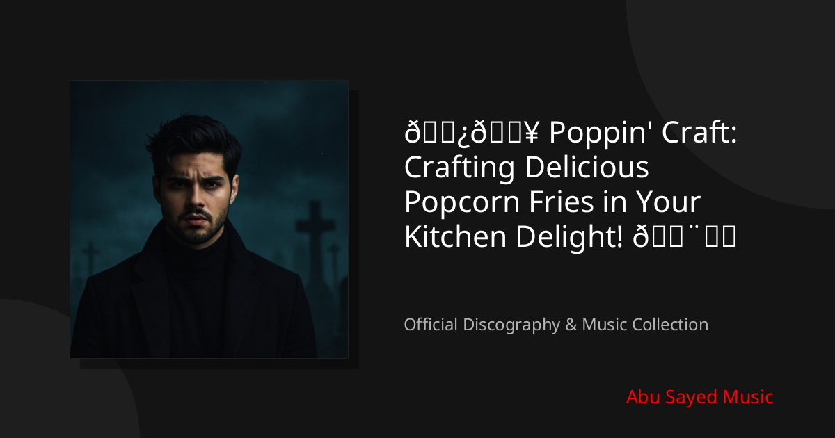 Watch 🍿🔥 Poppin' Craft: Crafting Delicious Popcorn Fries in Your Kitchen Delight! 🎨✂️ on YouTube