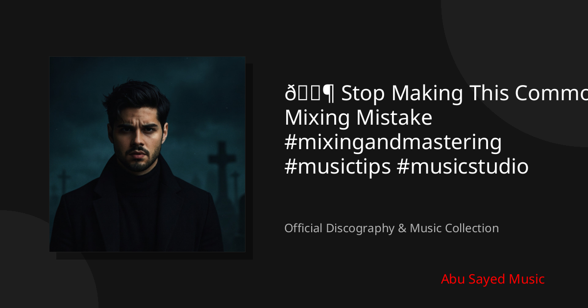 Watch 🎶 Stop Making This Common Mixing Mistake #mixingandmastering #musictips #musicstudio on YouTube