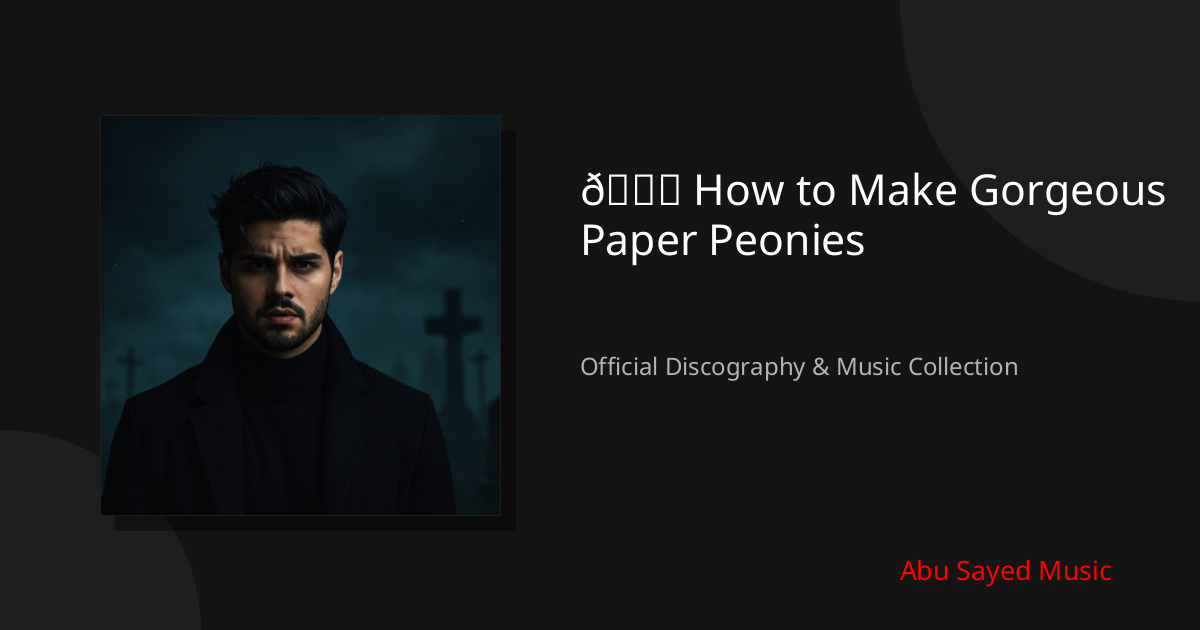 Watch 💐 How to Make Gorgeous Paper Peonies on YouTube