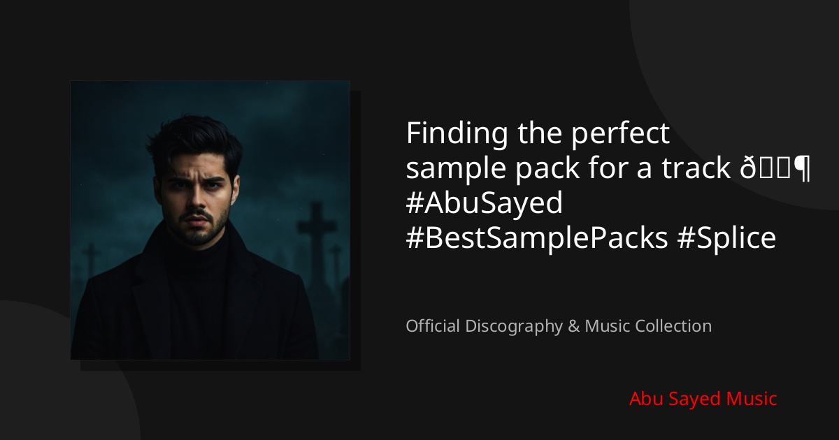 Watch Finding the perfect sample pack for a track 🎶 #AbuSayed #BestSamplePacks #Splice on YouTube