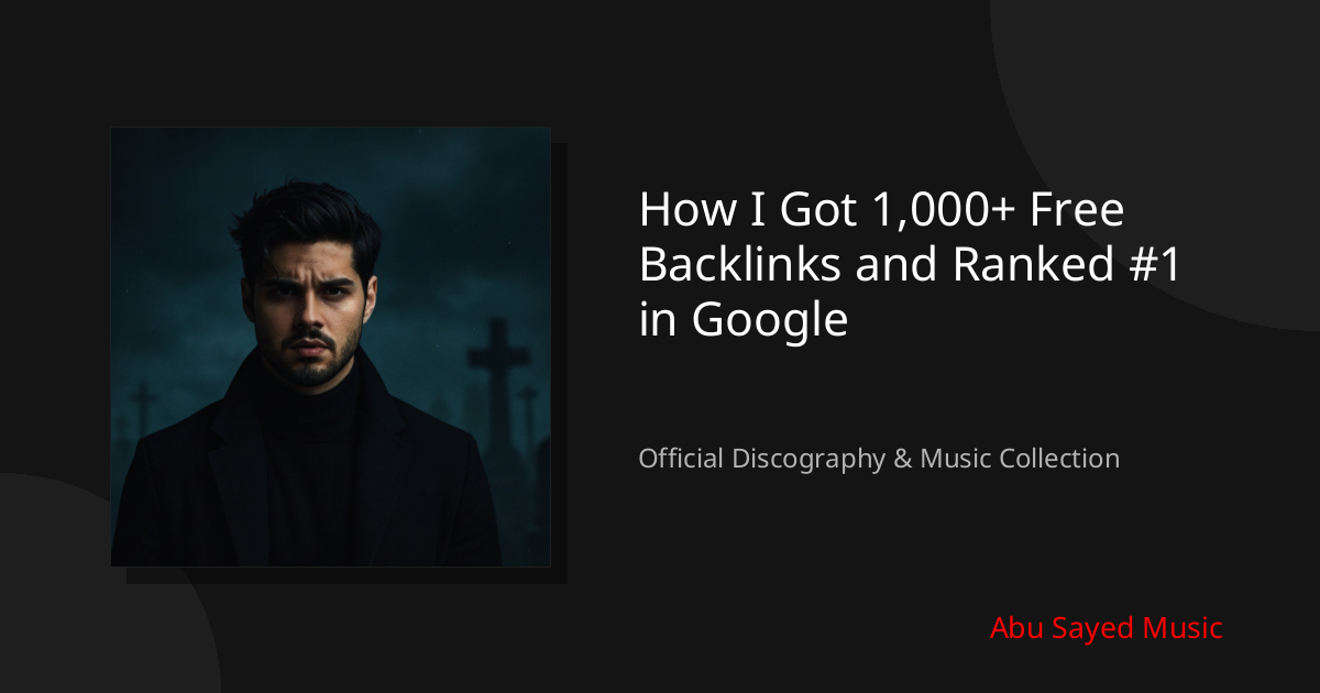 Watch How I Got 1,000+ Free Backlinks and Ranked #1 in Google on YouTube