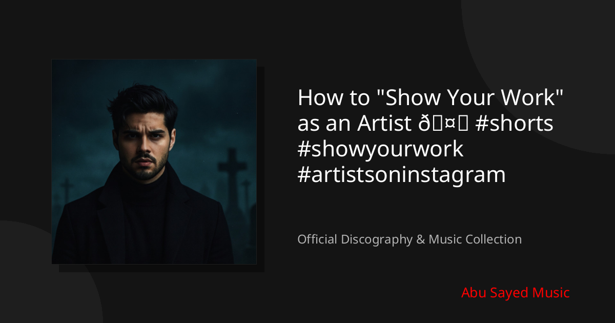 Watch How to "Show Your Work" as an Artist 🤔 #shorts #showyourwork #artistsoninstagram on YouTube