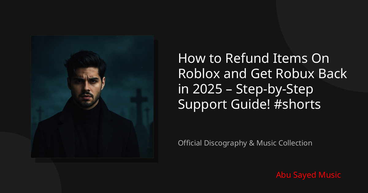 Watch How to Refund Items On Roblox and Get Robux Back in 2025 – Step-by-Step Support Guide! #shorts on YouTube
