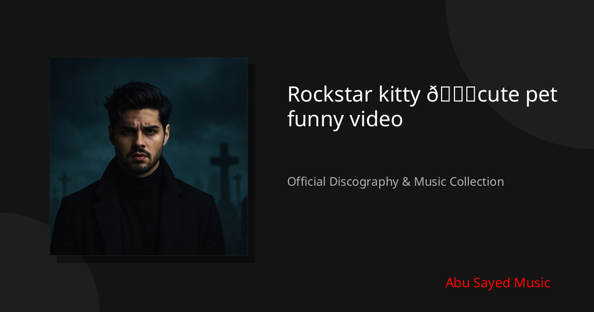 Watch Rockstar kitty 🐈cute pet funny video on YouTube