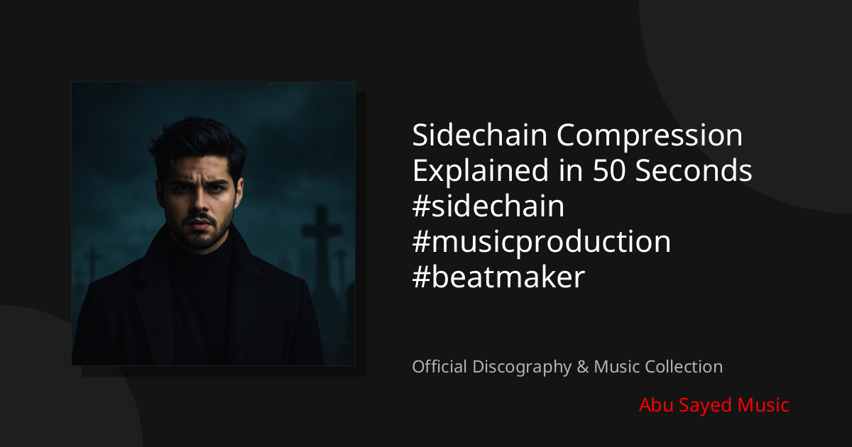 Watch Sidechain Compression Explained in 50 Seconds #sidechain #musicproduction #beatmaker on YouTube