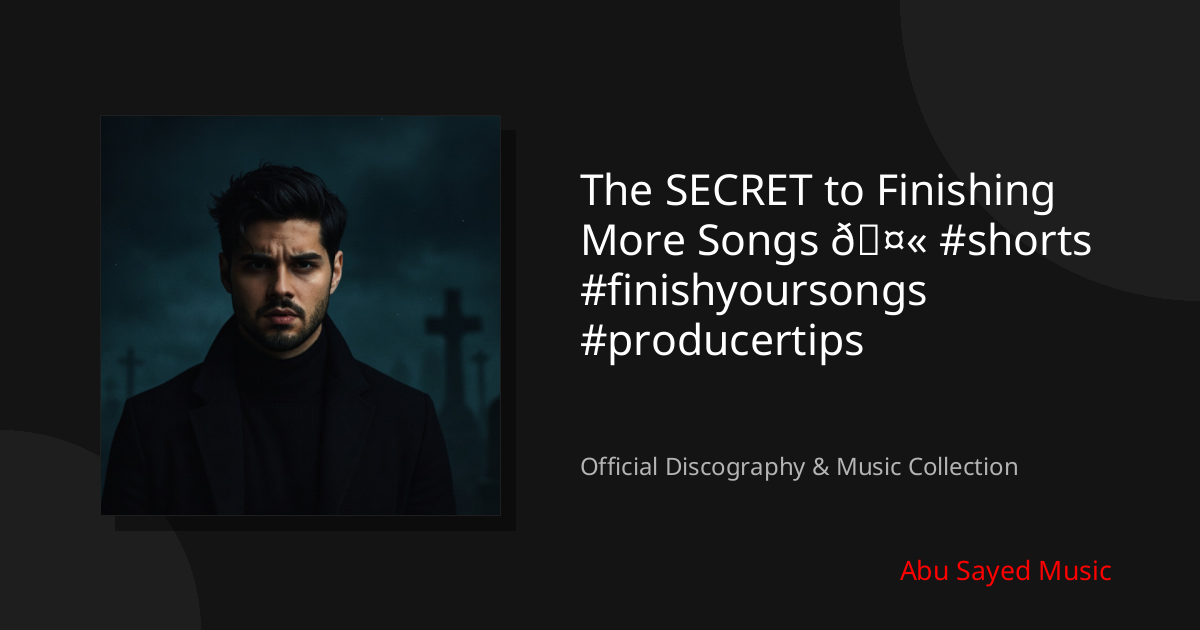 Watch The SECRET to Finishing More Songs 🤫 #shorts #finishyoursongs #producertips on YouTube